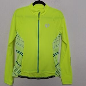 Pearl Izumi Screaming Yellow Whirl W Select Pursuit Thermal Jersey Jacket Size L